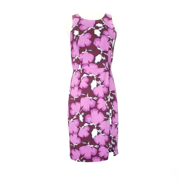 Banana Republic Dresses & Skirts - COPY - NWT Banana Republic Purple Watercolor Floral Print Sheath Dress